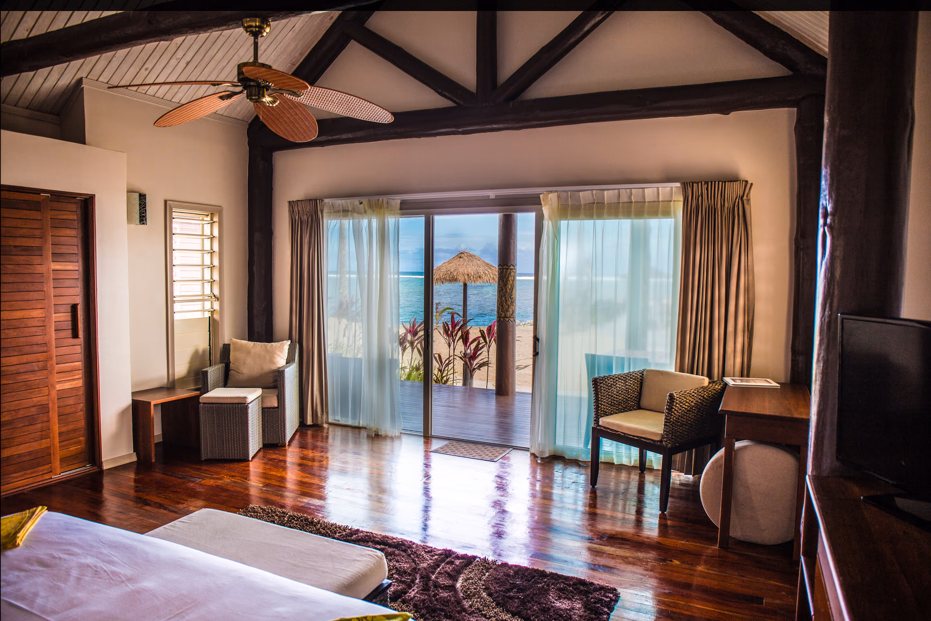 The hand-built Matai Villa at Saletoga Sands